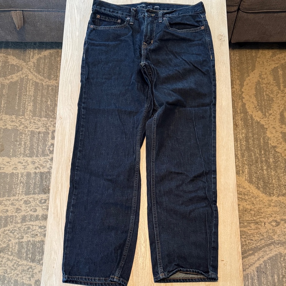Old Navy Men's Relaxed Fit Deep Indigo Jeans